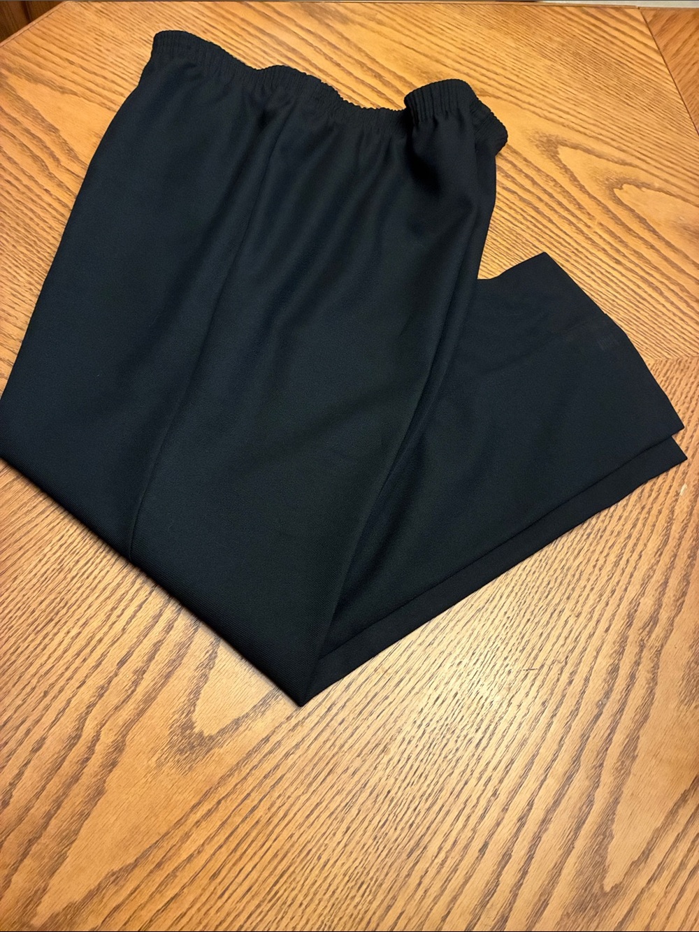 Vintage 90s Sasson Black Pull-On Trousers Elastic Waist Pants Size 40 / 26W USA